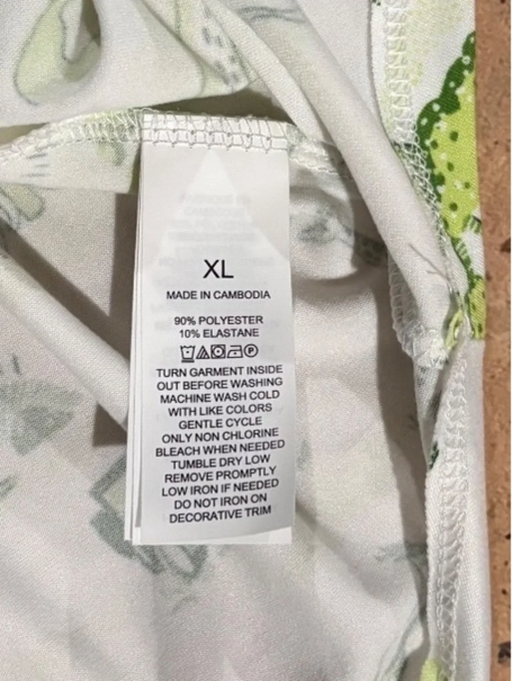 Kate Spade New York Green and White Safari Print 2-Piece Pajama Set Size XL
